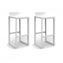 Conjunto de 2 High Wall Street Stools Vondom White