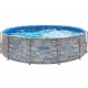 Piscine Tubulaire Ronde Swing Design stone 366x91