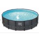 Piscina Swing Elite Round Design ratán 427x107