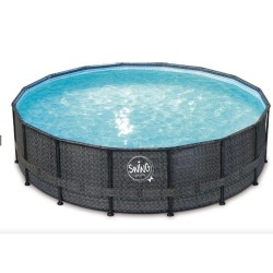 Poolschaukel Elite Round Design Rattan 427x107