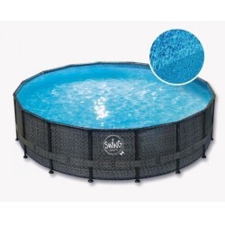 Poolschaukel Elite Round Design Rattan 427x107
