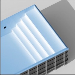 Piscine Coque Polypropylène CosyPool 370x740 H150 rectangle
