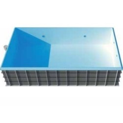 Pool Shell Polypropylene CosyPool 370x840 H150 retângulo