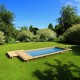 Piscine Urbaine Procopi en Bois 600 x 250 x H 133 Couverture Automatique avec Coffre