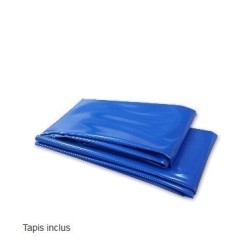 Runder oberirdischer Pool TOI Prestigio Anthrazit 460x132 mit komplettem Kit