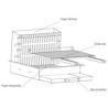 Barbecue au Charbon de Bois Encastrable Tout Inox avec Grille