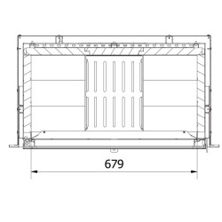 Holzeinsatz Ferlux Galxy 80 Panoramic 16 kW