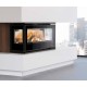 Wood insert Ferlux Panoramic 90 with 3 glazed sides 18 kW