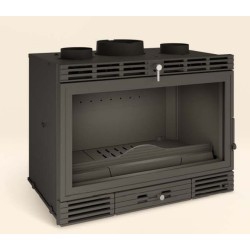 Ferlux Siris Holzeinsatz aus Gusseisen mit Turbo 16 kW