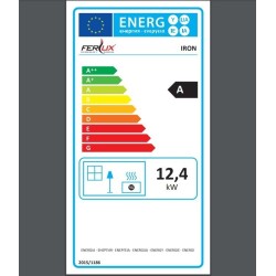 Ferlux Ferro Fundido Ferro Inserção de Madeira com Turbo 16 kW