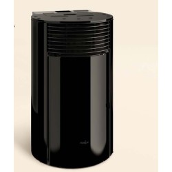 Estufa redonda de pellets Ferlux Helen 8kW Magic Black Glass