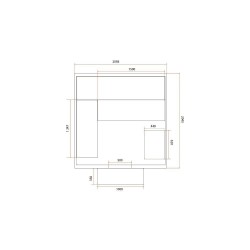 Outdoor-Sauna Gaia Nova 6 Plätze Holl es