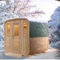 Sauna exterior Gaïa Nova de 6 plazas Holl's en Epicea