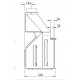 Estufa de leña Ferlux con horno Forno 60 en acero de 16kW con vidrio