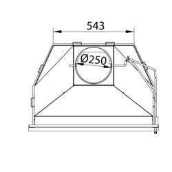 Ferlux Holzofen mit Forno 60 Backofen aus 16kW Stahl mit Glas