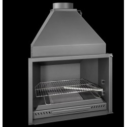 Fogão a lenha Ferlux com Forno 60 forno em aço de 16kW com vidro
