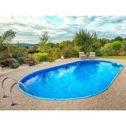 Piscina ovalada Ibiza Azuro 900x500 H150 liner azul