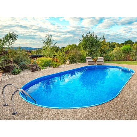 Oval pool Ibiza Azuro 900x500 H150 blue liner