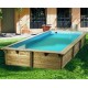 Piscina Madeira Sunwater 550x300 H140cm Forro Azul Ubbink