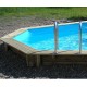 Zwembad Hout Sunwater 490x300 H120cm Blue Liner Ubbink