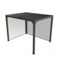 Pergola bioclimatica 7,20 m2 Habrita 2 tende laterali Alluminio