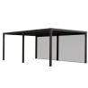 Pergola bioclimatica Habrita 21,52 m2 con 2 tende lato 5,98