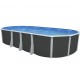 Piscina acima do solo TOI Ibiza Oval 915x457x132 com kit completo Antracite