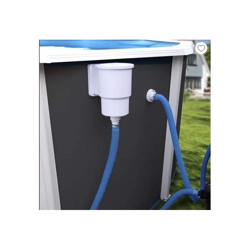 Piscine hors sol TOI Majorque ovale 550x366xH120 avec kit complet Anthracite