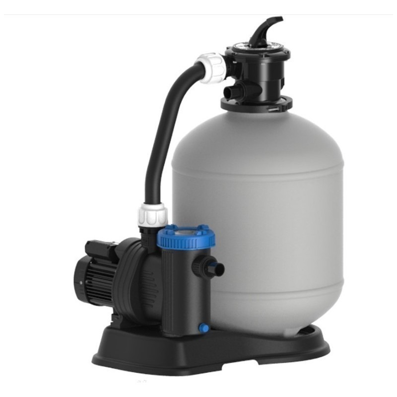 Piscina fuori terra TOI Mallorca ovale 550x366 con kit completo Antracite