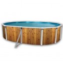 Piscina acima do solo TOI Veta oval 550x366xH120 com kit completo