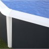 Above ground pool TOI Canarias round 460xH120 with complete kit Anthracite
