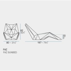 Set di 4 sedie a sdraio: Vondom Ibiza White