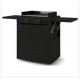 Modern Black 60 Forge Adour trolley for plancha.