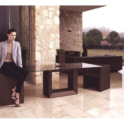 Esstisch Vela 200 Vondom 300x100xH72 Weiß