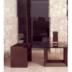 Esstisch Vela XL Vondom 300x120xH72 Weiß