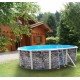 Above ground pool TOI Stone Grey oval 550x366xH120 with complete kit