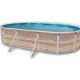 Oberirdischer Pool TOI Pinus oval 640x366xH120 mit Komplettkit