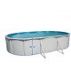 Oberirdischer Pool TOI Magnum oval 640x366xH132 Compact Weiß