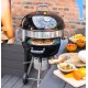 Barbecue Livoo Metall Pizzaofen aus schwarzem Holz