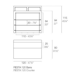 Set mit 4 Sitzkissen Delta Chair Vondom