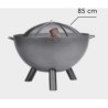 Jardim Braseiro Kongo Cook King Premium 85cm com 4 Acessórios
