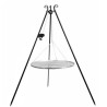 Viking King Brazier e Tripé 80cm com Grade em Aço Inox
