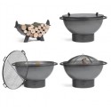 Brasero de jardín FatBoy Cook King Premium 85cm con 4 Accesorios