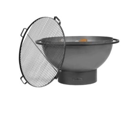 Kongo Cook King Premium Brasero de Jardín 85cm con 4 Accesorios