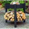Viking King Brazier e Tripé 80cm com Grade em Aço Inox