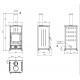 Stufa a legna con recupero di calore Nordica Extraflame Concita 4.0 13kW