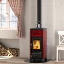 Holzofen Nordica Extraflame Emiliana 6.5kW weinrot