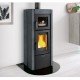 Holzofen mit Backofen Nordica Extraflame Ester Evo 9,5kW Naturstein