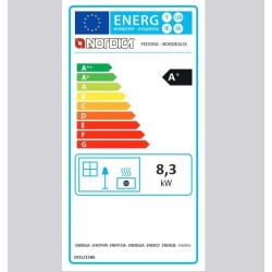 Holzofen Nordica Extraflame Fedora 8.3kW Bordeaux