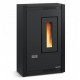 Stufa a pellet ventilata stretta La Nordica Extraflame Luisella 5kW Nero